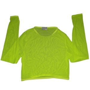 Icon Swim Green Long Sleeve Mesh Swim Top